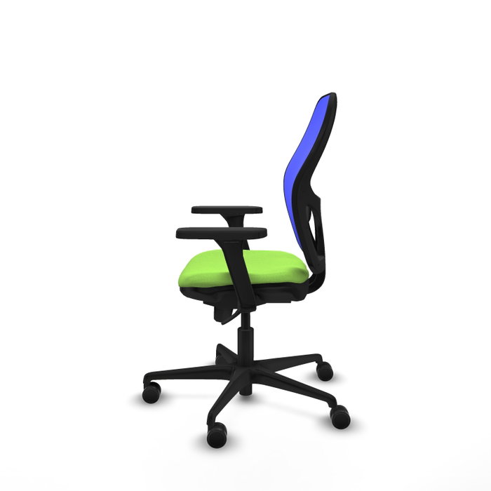 PIQUERAS Y CRESPO Silla de oficina Jorquera con mecanismo Sincro, Tela Pistacho y Malla Azul PIQUERAS Y CRESPO Silla de oficina Jorquera con mecanismo Sincro, Tela Pistacho y Malla Azul