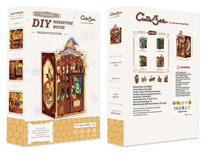 Maqueta Book Nook Amazing Toy Store 17 x 12 cm Maqueta Book Nook Amazing Toy Store 17 x 12 cm