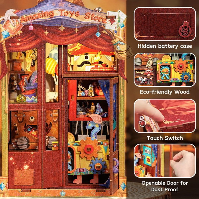 Maqueta Book Nook Amazing Toy Store 17 x 12 cm Maqueta Book Nook Amazing Toy Store 17 x 12 cm