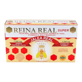 ROBIS Reina Real Super 20Amp - Suplemento para Energía, Vitalidad y Memoria con Jalea Real y Ginseng