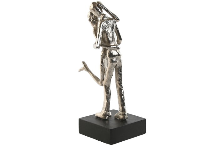 DKD Home Decor Figura de Pareja en Aluminio y Mango Plateado