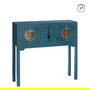 Consola 4 Puertas y 3 Cajones Azul Dm 95 X 26 X 90 cm