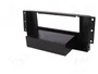 PER.PIC. Bastidor de montaje de radio 2 DIN para Land Rover, negro