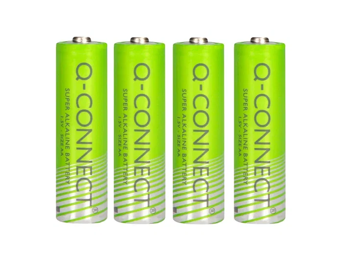 Q-connect Pilas Alcalinas AA Blíster con 4 Unidades