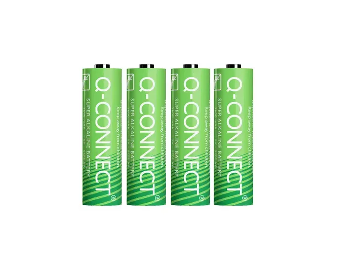 Q-connect Pilas Alcalinas AA Blíster con 4 Unidades