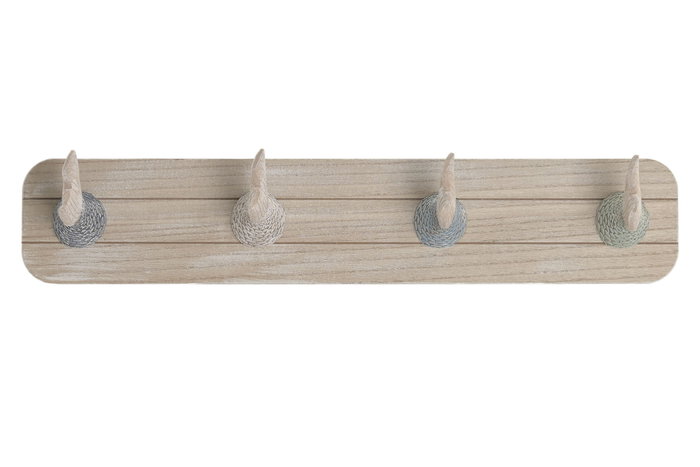 DKD Home Decor Perchero Atlantico Natural Multicolor 60 x 13 x 11.5 cm (2 Unidades) DKD Home Decor Perchero Atlantico Natural Multicolor 60 x 13 x 11.5 cm (2 Unidades)