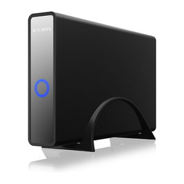 ICY BOX Adaptador USB Tipo C 3.2 para HDD/SSD SATA de 2.5" y 3.5", Hub con Alimentación Externa, Negro - Referencia: 3.2 2,5"+3,5" SATA3 HDD/SSD USB Typ-C m.Hub