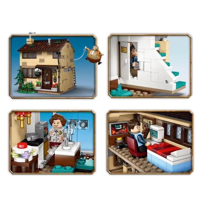 Lego Harry Potter 76451 Privet Drive: Visita de la tía Marge - Juego de construcción para niños de 8 años