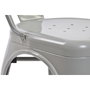 DKD Home Decor Silla de Metal Apilable Gris TOOLIX
