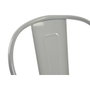DKD Home Decor Silla de Metal Apilable Gris TOOLIX