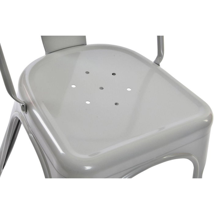 DKD Home Decor Toolix Silla Loft Metal Gris 45 x 48 x 86 cm