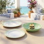 Luminarc Plato llano Romantic Verde 24cm Blanco
