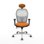 PIQUERAS Y CRESPO Silla de oficina Jorquera Naranja y Blanco