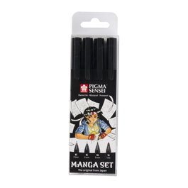 Sakura Manga Pigma Sensei Estuche de 4 Marcadores