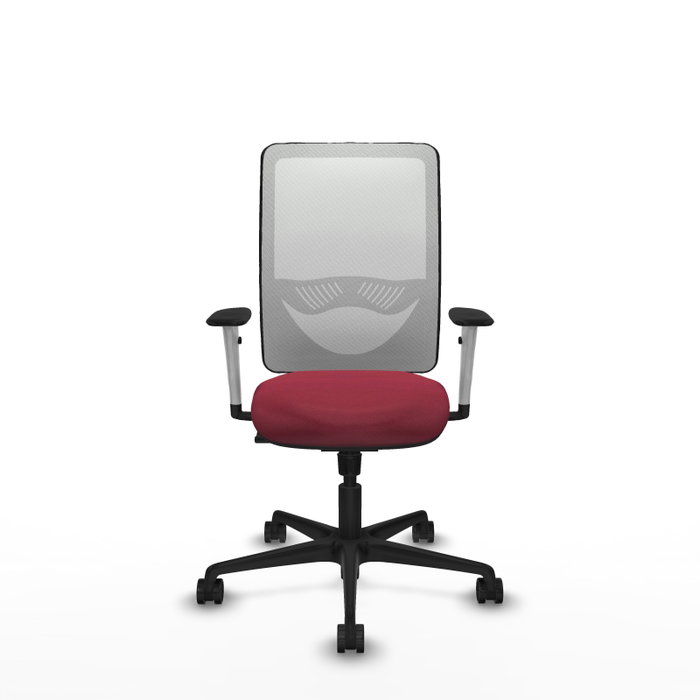 PIQUERAS Y CRESPO Silla de oficina Zulema con mecanismo Sincro, Granate y Blanco PIQUERAS Y CRESPO Silla de oficina Zulema con mecanismo Sincro, Granate y Blanco
