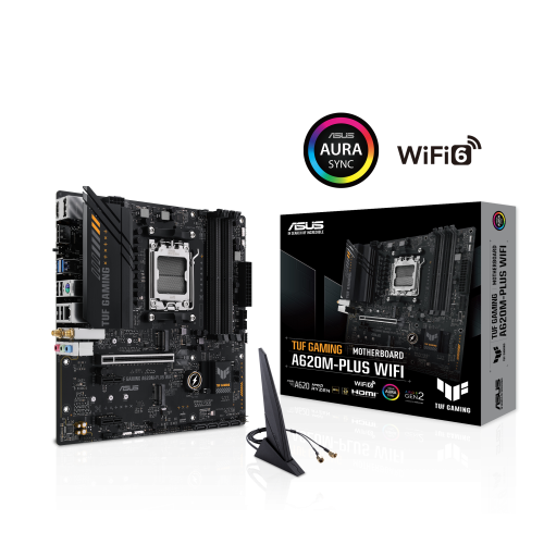 Asus TUF GAMING A620M-PLUS WiFi Placa Base Zócalo AM5 DDR5-SDRAM ATX