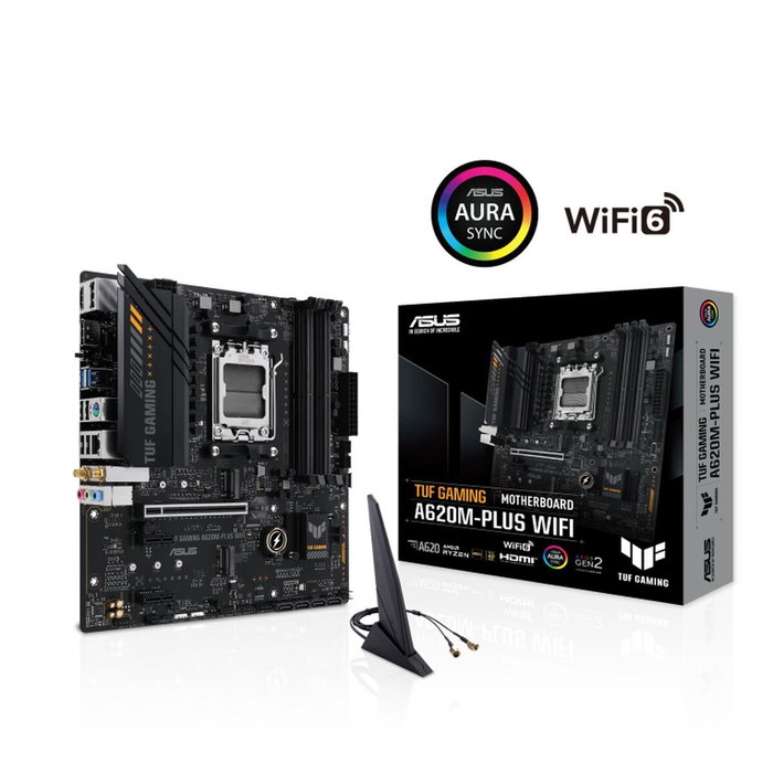 ASUS TUF GAMING A620M-PLUS WIFI AMD AM5 DDR5 Micro ATX