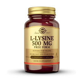 Solgar L-Lisina 500 mg, 50 cápsulas - Suplemento de lisina