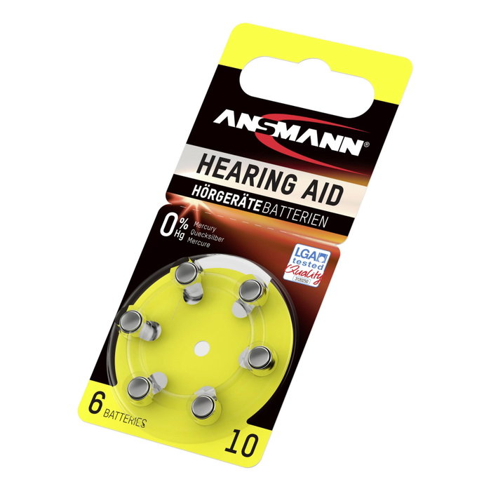 Ansmann Zinc-Air 10 (PR70) 6 Pilas para Audífonos
