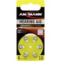 Ansmann Zinc-Air 10 (PR70) 6 Pilas para Audífonos