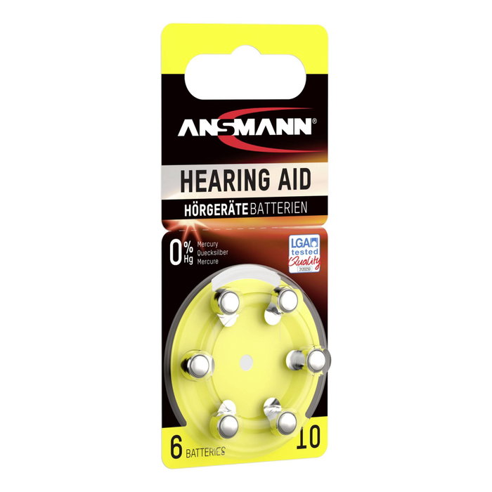 Ansmann Zinc-Air 10 (PR70) 6 Pilas para Audífonos