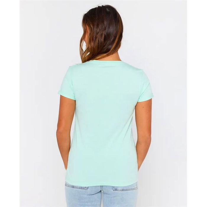 Camiseta de Manga Corta Mujer Rip Curl Heart V Neck Tee Azul cielo 5-6 Años