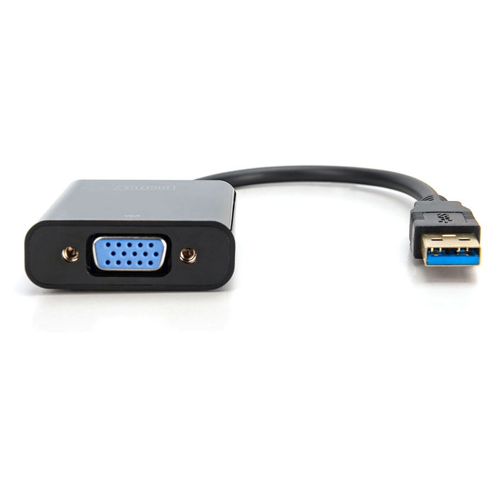 Digitus Adaptador USB-A 3.2 Gen 1 a VGA, hasta 1080p / 1920x1080 Pixeles