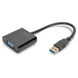 Digitus Adaptador USB-A 3.2 Gen 1 a VGA, hasta 1080p / 1920x1080 Pixeles