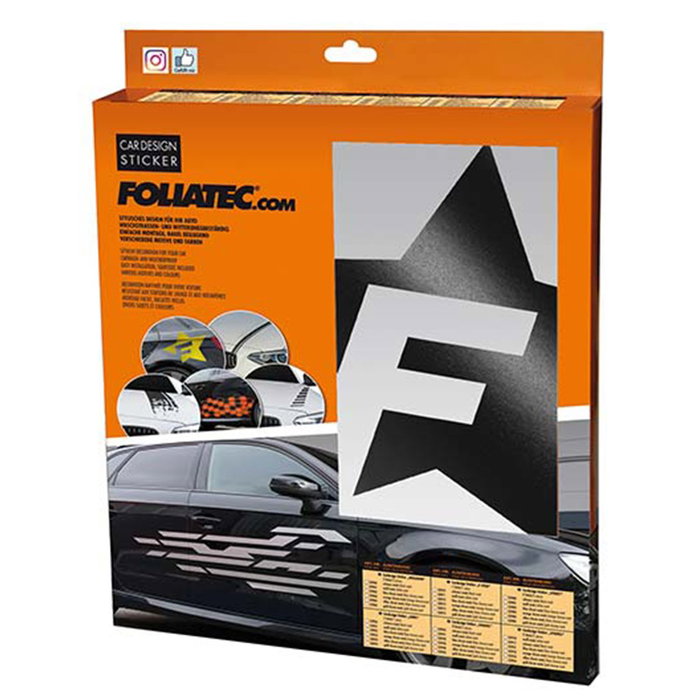 Foliatec Vinilo Decorativo para Coche Diseño F-Star Negro Foliatec Vinilo Decorativo para Coche Diseño F-Star Negro