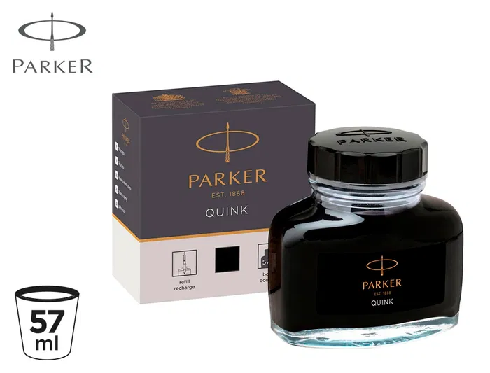 Parker Tinta Estilografica Negra Bote 57 ml