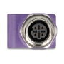 DeLOCK Adaptador M12 D-codificado 4 pin hembra a RJ45 hembra Cat.5e violeta