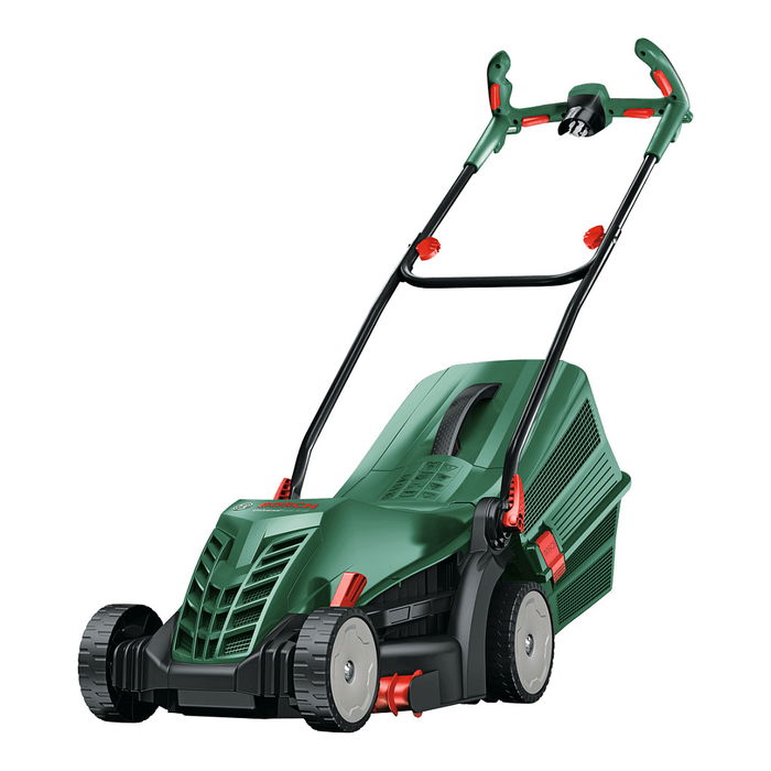 Bosch UniversalRotak 34-405 Cortacésped a Gasolina de Empuje, Ancho Corte 34 cm, 1300W, Cuchillas Giratorias, Caja Recogedora 40L, Verde Bosch UniversalRotak 34-405 Cortacésped a Gasolina de Empuje, Ancho Corte 34 cm, 1300W, Cuchillas Giratorias, Caja Recogedora 40L, Verde