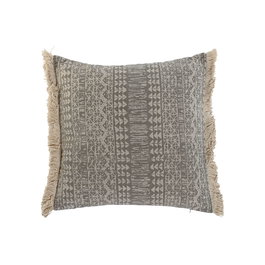 Cojín Home ESPRIT Gris Natural Boho 45 x 8 x 45 cm