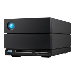 LaCie 2big Dock STLG16000400 - Disco Duro Externo RAID 16 TB (2x8 TB) Thunderbolt 4, USB 3.2, Lector Tarjetas, para Video y Edición Profesional