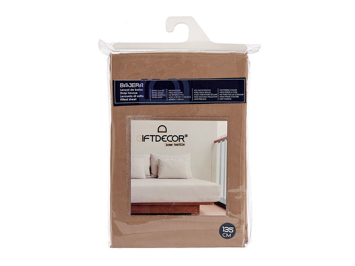 Giftdecor Bajera 135 cm Marrón Extra Suave 100% Poliester - No Encoge, No Hace Bolitas, No Pierde Color (Set de 12)