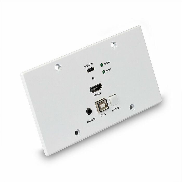 Lindy Transmisor de Placa de Pared KVM HDBaseT HDMI 4K60 y USB Tipo C Lindy Transmisor de Placa de Pared KVM HDBaseT HDMI 4K60 y USB Tipo C