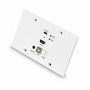 Lindy Transmisor de Placa de Pared KVM HDBaseT HDMI 4K60 y USB Tipo C