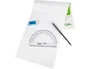 Liderpapel Semicírculo de 14 cm de plástico transparente