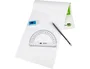 Liderpapel Semicírculo de 14 cm de plástico transparente
