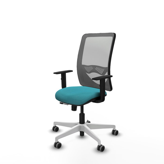 PIQUERAS Y CRESPO Silla de oficina Zulema con mecanismo Sincro/Traslack, Turquesa y Gris PIQUERAS Y CRESPO Silla de oficina Zulema con mecanismo Sincro/Traslack, Turquesa y Gris