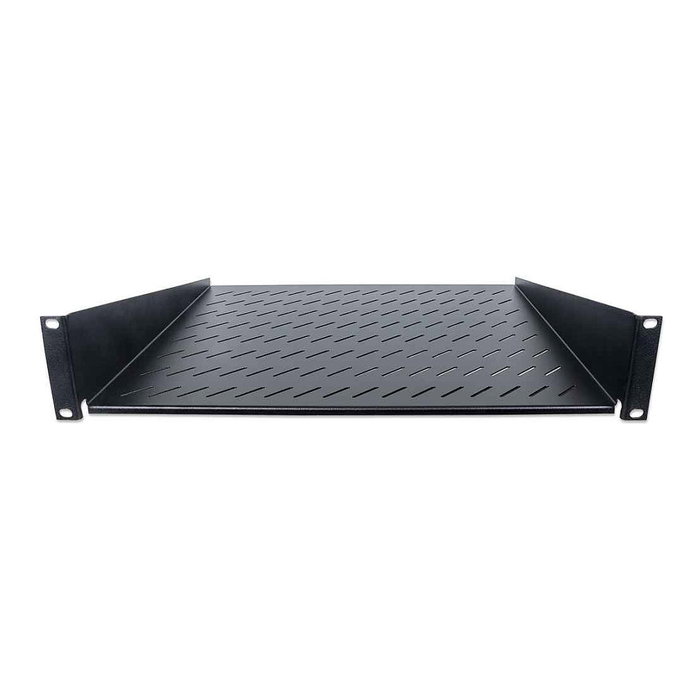 Intellinet Fachboden Cajón metálico para rack de montaje frontal 2U 19" (483x400 mm) negro, soporta 25 kg, garantía 3 años