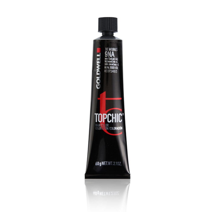 TopChic, Tinte permanente para el cabello, 9NA Very Light Natural Ash Blonde, 60 ml TopChic, Tinte permanente para el cabello, 9NA Very Light Natural Ash Blonde, 60 ml