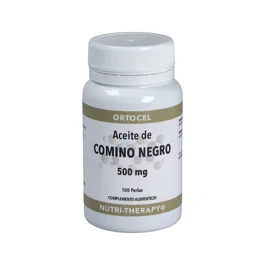 ORTOCEL NUTRI-THERAPY Aceite de Comino Negro 500mg 100 Perlas