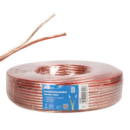 LogiLink Cable de altavoz transparente 2x 2.5 mm² 25 m