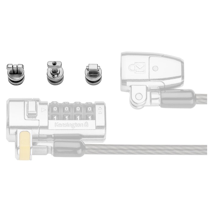 Kensington Kit de anclajes de seguridad ClickSafe Universal 3 en 1 K68001WW