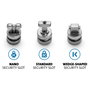 Kensington Kit de anclajes de seguridad ClickSafe Universal 3 en 1 K68001WW