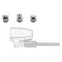 Kensington Kit de anclajes de seguridad ClickSafe Universal 3 en 1 K68001WW