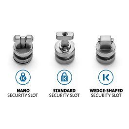 Kensington ClickSafe Universal Slots Security Anchors Kit Compatible con ranuras T-Bar, Nano y Wedge