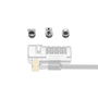 Kensington ClickSafe Universal Slots Security Anchors Kit Compatible con ranuras T-Bar, Nano y Wedge
