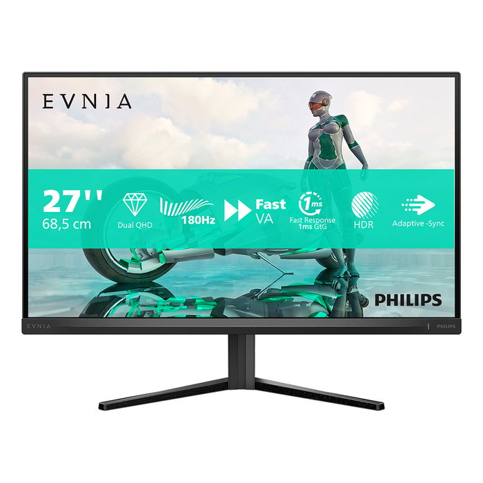 Philips Evnia 27" 27M2N3500NL/00 Monitor Gaming FastVA QHD 180Hz 1ms HDR10 Negro